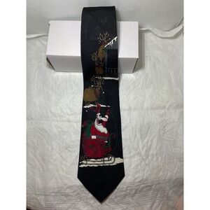Hallmark Special Ties Mens Christmas Santa Reindeer Graphic Necktie Holiday